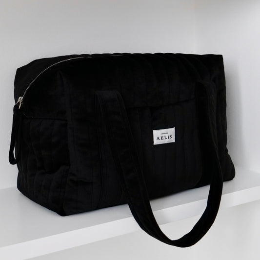 Black velvet bag